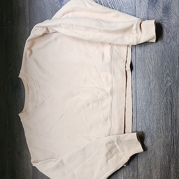 Girlfriend Collective crop crew neck sweatshirt in Canyon Size M - Picture 3 of 7